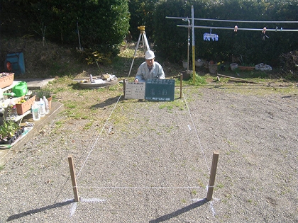 浄化槽設置工事　施工前