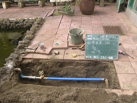 バルブ交換工事　配管